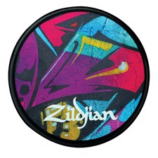 Zildjian Grafitti Practice Pad - 6" - 6" practice pad features a bold, colorful artwork with responsive playing surface